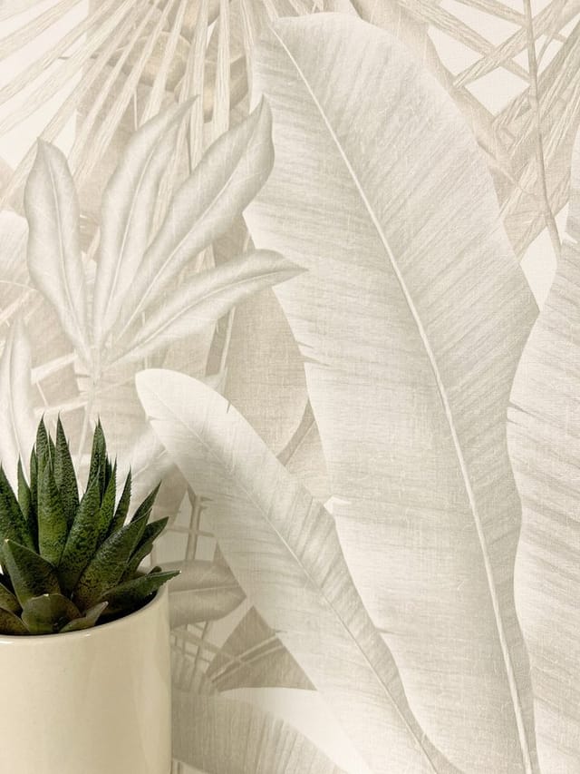 Newroom Vliestapete Bamba Creme Dschungel Modern FSC®