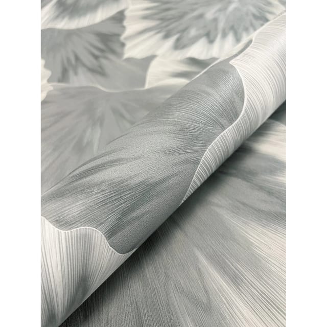 Newroom Vliestapete Petricca Grau Blumen Natur Strukturiert FSC®