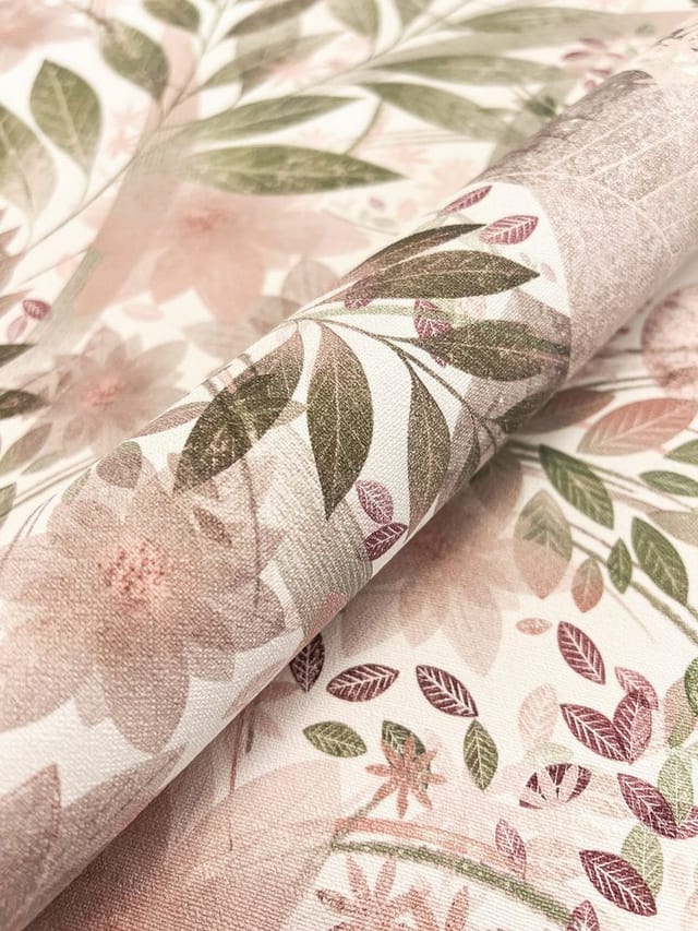 Newroom Vliestapete Amelle Rosa Blumen Natur Strukturiert FSC®