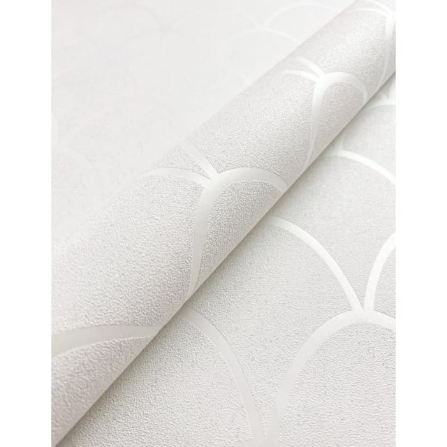 Newroom Vliestapete Zeesa White Fischschuppen Modern FSC®