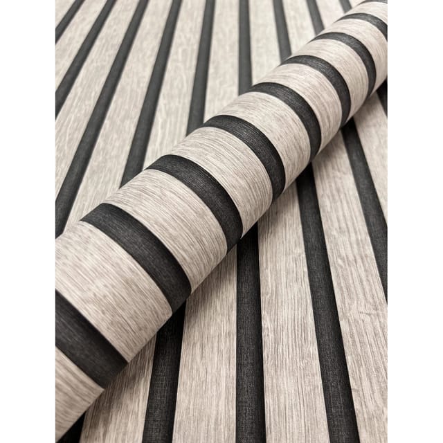 Newroom Vliestapete Bryan Warm Grey Paneele Skandinavisch FSC®