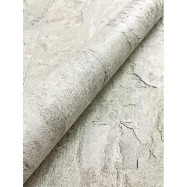 Newroom Vliestapete Kabir Light Grey Stein Modern FSC®
