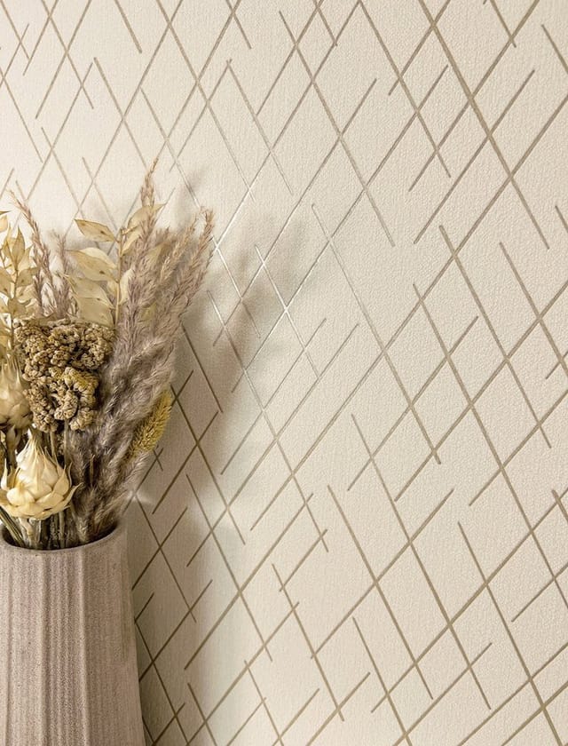 Newroom Vliestapete Saira Beige Linien Modern FSC®