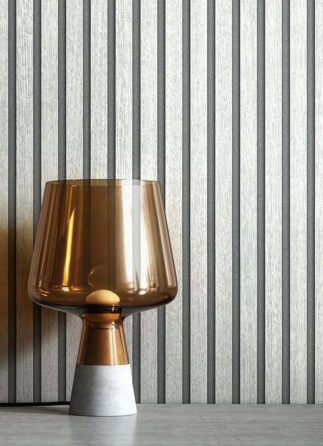 Newroom Vliestapete Bryan Light Grey Paneele Skandinavisch FSC®