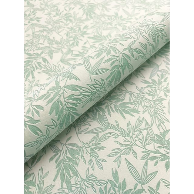 Newroom Vliestapete Lamia Green Blätter Floral FSC®