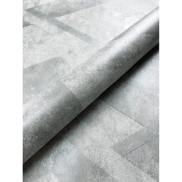 Newroom Vliestapete Dexton Silver Glänzend Modern FSC®