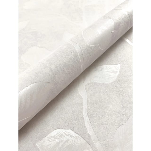 Newroom Vliestapete Koury White Blumen Floral FSC®
