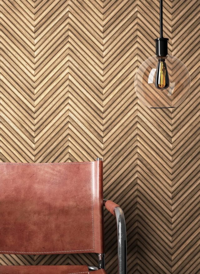 Newroom Vliestapete Yasha Brown Holz Modern FSC®