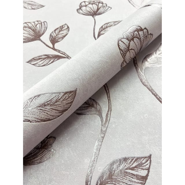 Newroom Vliestapete Koury Bronze Blumen Floral FSC®