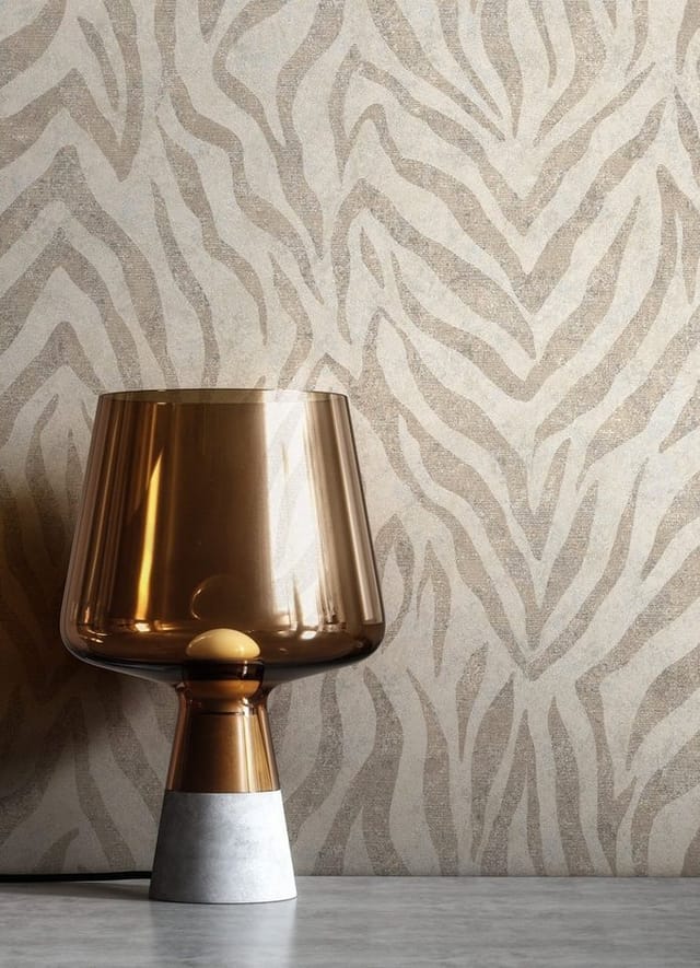 Newroom Vliestapete Zebraka Beige Streifen Modern FSC®