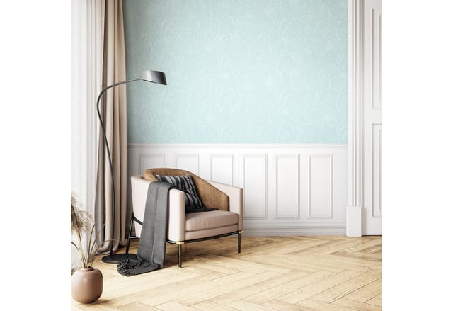 Newroom Vliestapete Äste Türkis Äste Floral FSC®