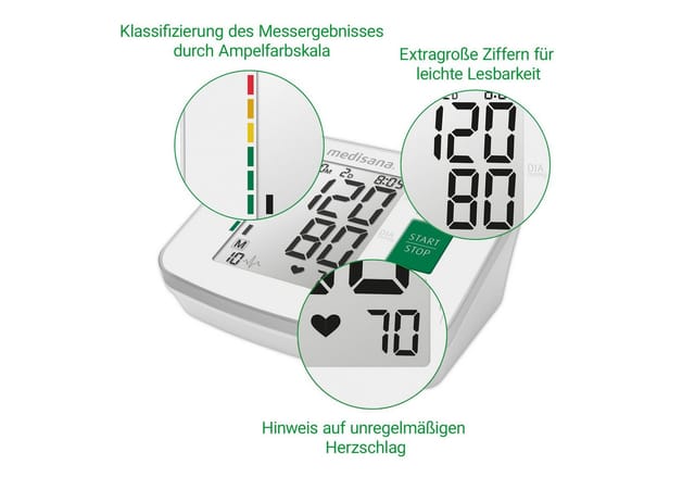 medisana BU 512 Oberarm Blutdruckmessgerät Präzise Blutdruck und Pulsmessung