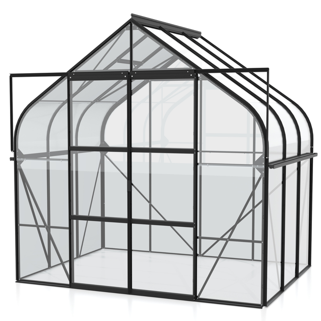 Vitavia Gewächshaus Diana 5000 ESG Schwarz 5 m²