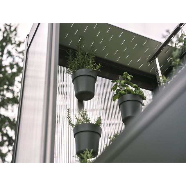 Biohort Pflanzentopf-Set für Gewächshaus Florentina 3 Töpfe Grau