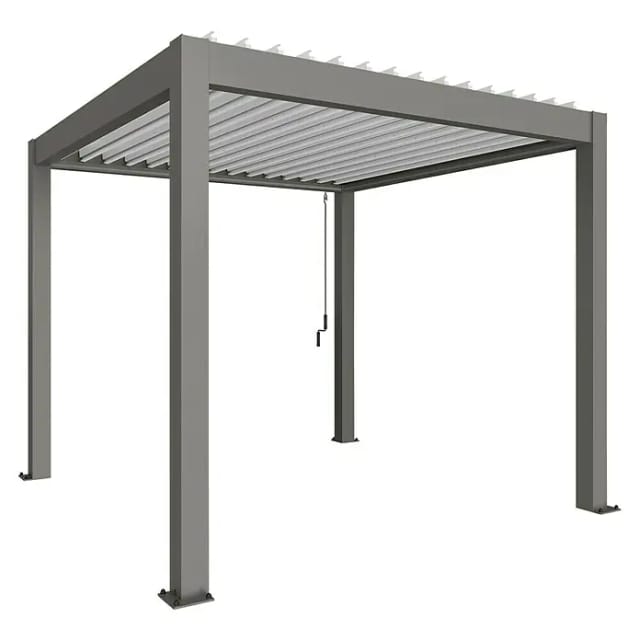 Biohort Pergola 3 m x 3 m Quarzweiß