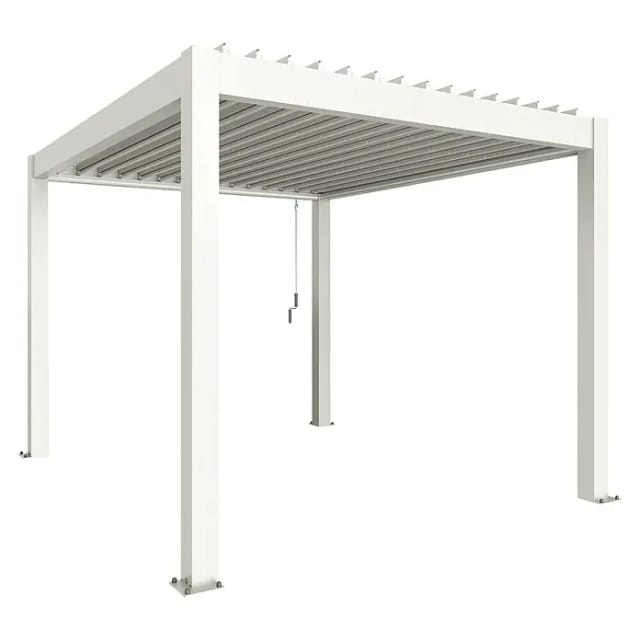 Biohort Pergola 3 m x 3,5 m Weiß