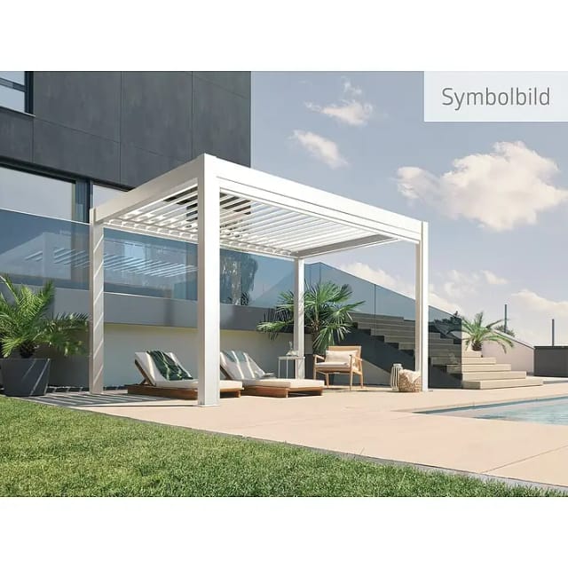Biohort Pergola 3,5 m x 3 m Weiß
