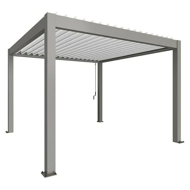 Biohort Pergola 3,5 m x 3,5 m Quarzweiß