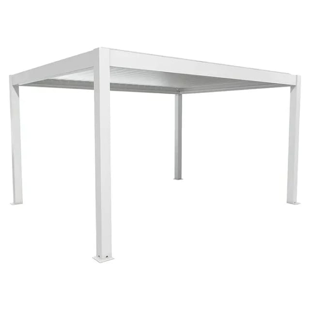 Biohort Pergola 4,5 m x 3,5 m Weiß-Silber