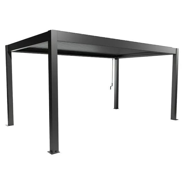 Biohort Pergola 5 m x 3 m Dunkelgrau-Metallic
