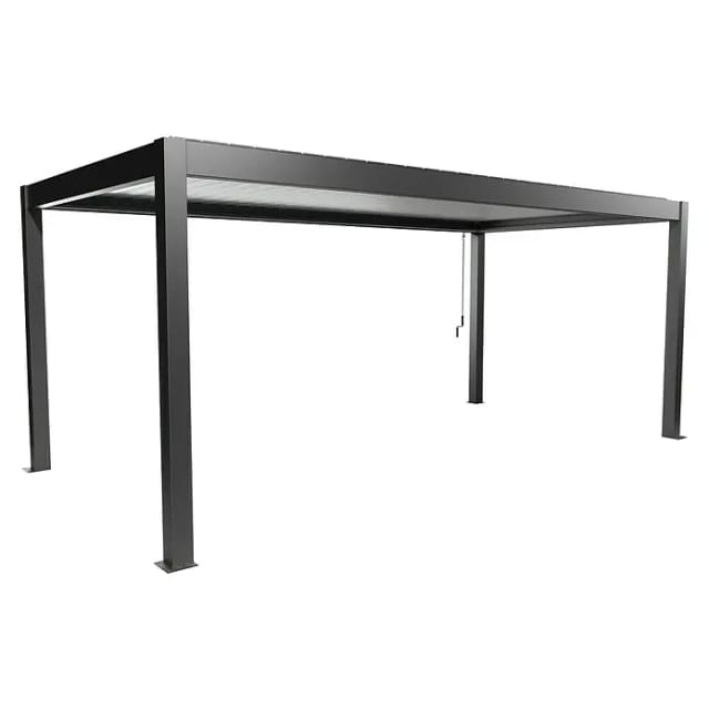 Biohort Pergola 6 m x 3 m Dunkelgrau-Silber
