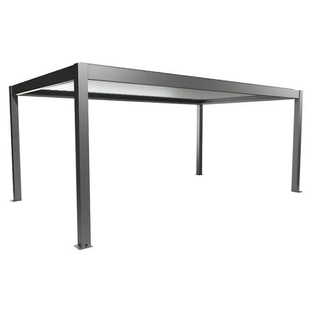 Biohort Pergola 6 m x 3,5 m Quarz-Silber
