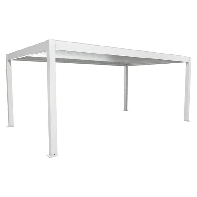 Biohort Pergola 6 m x 3,5 m Weiß-Silber