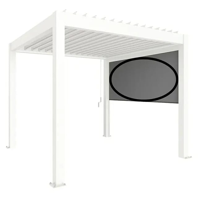 Biohort Sonnenschutzrollo 3,5 m Weiß