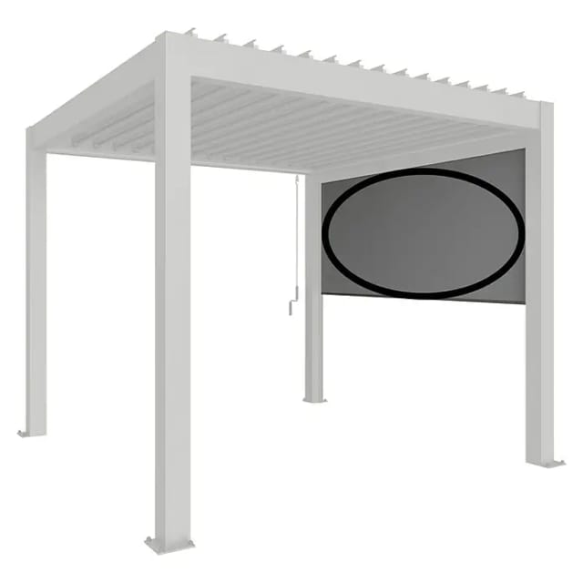 Biohort Sonnenschutzrollo Elektrisch 3,5 m Quarzgrau-Metallic