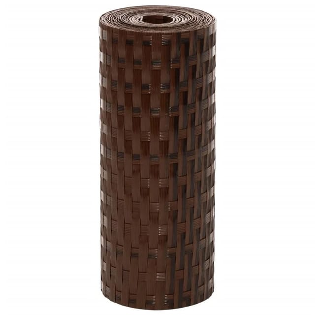 vidaXL Balkon-Sichtschutze 10 Stk Braun Schwarz 255x19 cm Poly Rattan 156315
