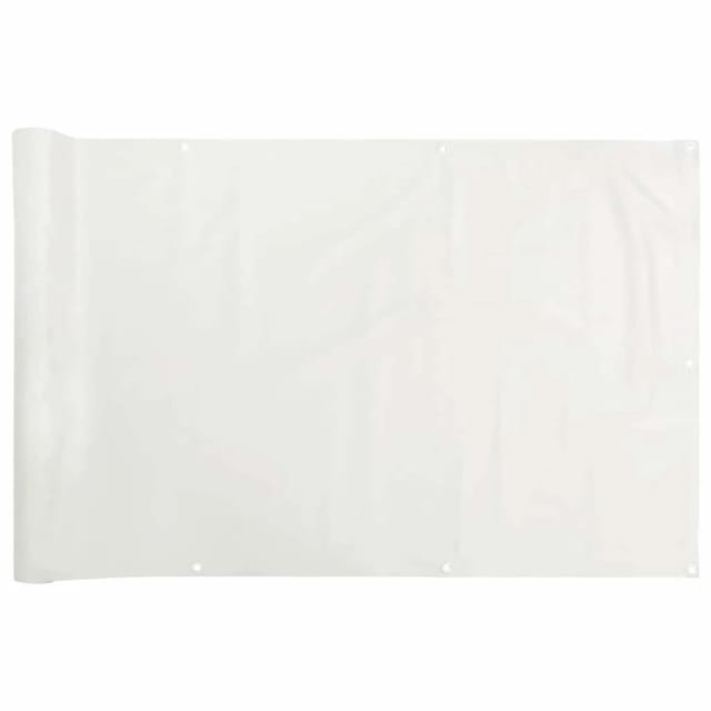 vidaXL Balkon-Sichtschutz Weiß 800x120 cm PVC 4005513