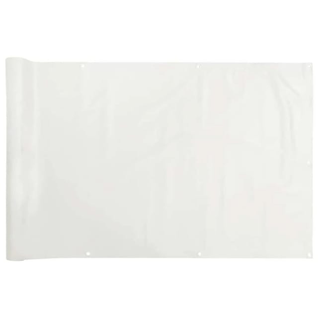 vidaXL Balkon-Sichtschutz Weiß 700x120 cm PVC 4005512