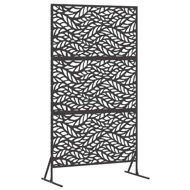 vidaXL Sichtschutz Schwarz 100 x 50 x 180 cm Stahl 868556