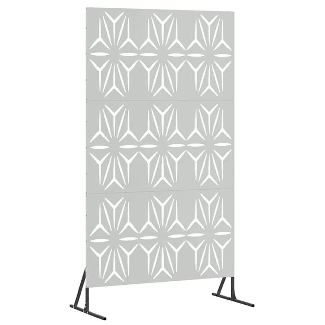 vidaXL Sichtschutz Grau 100 x 50 x 180 cm Stahl 868589