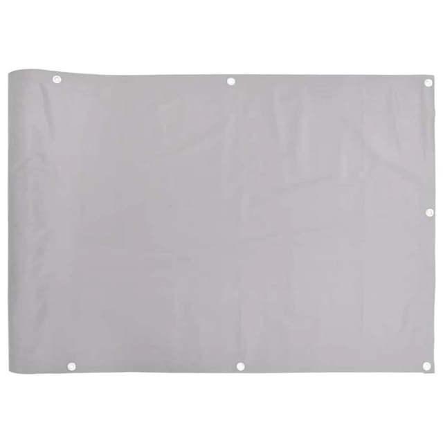 vidaXL Balkon-Sichtschutz Grau 600x120 cm PVC 4005495