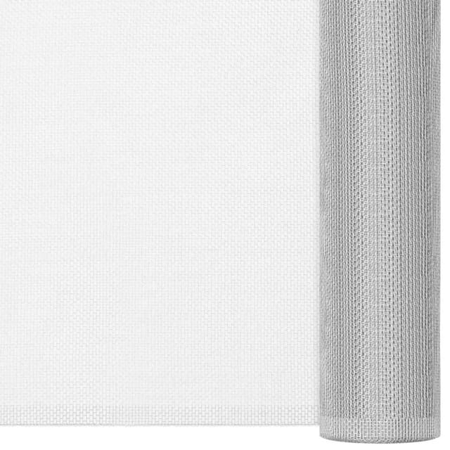 vidaXL Fliegengitter Aluminium 112X500 cm Silbern 150852