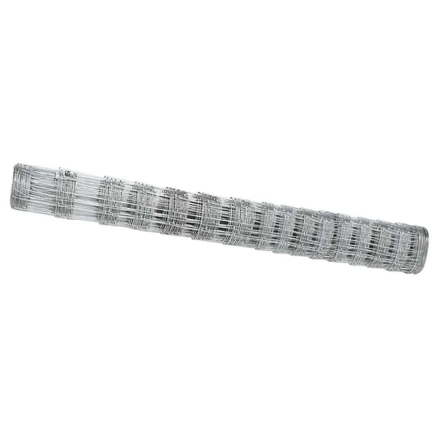 vidaXL Feldzaun Silber 25 x 1,2 m Verzinkter Stahl 42005814
