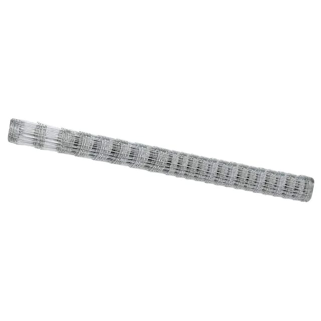 vidaXL Feldzaun Silber 25 x 1,6 m Verzinkter Stahl 42005828