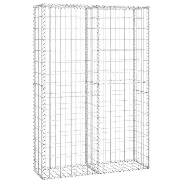 vidaXL Steinkorb Gabione mit Deckeln Verzinkter Draht 150x100x30 cm 141042