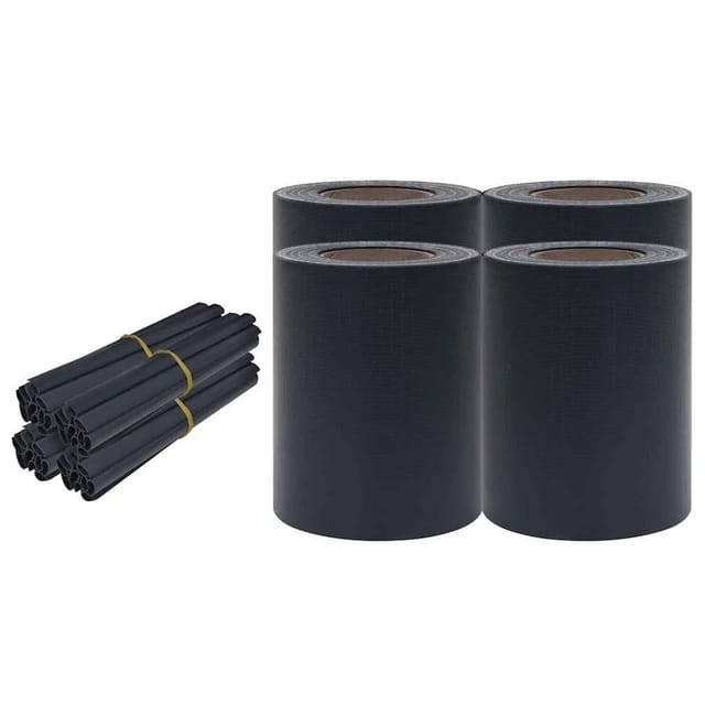 vidaXL Garten-Sichtschutz 4 Stk PVC 35x0,19 m Matt-Dunkelgrau 147868