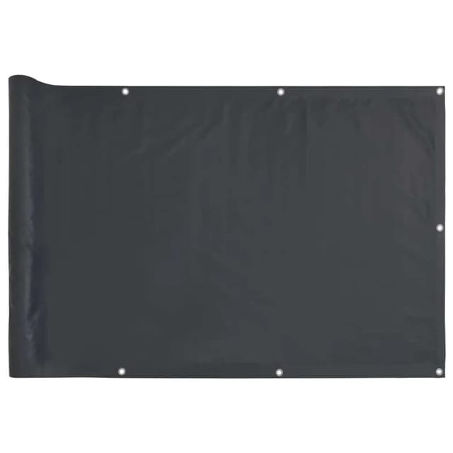 vidaXL Balkon-Sichtschutz Anthrazit 600x75 cm PVC 4005375