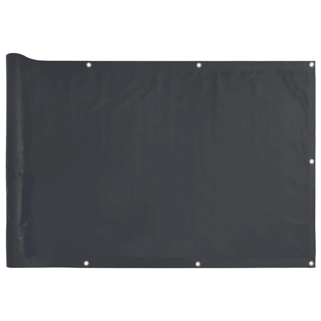 vidaXL Balkon-Sichtschutz Anthrazit 500x120 cm PVC 4005486