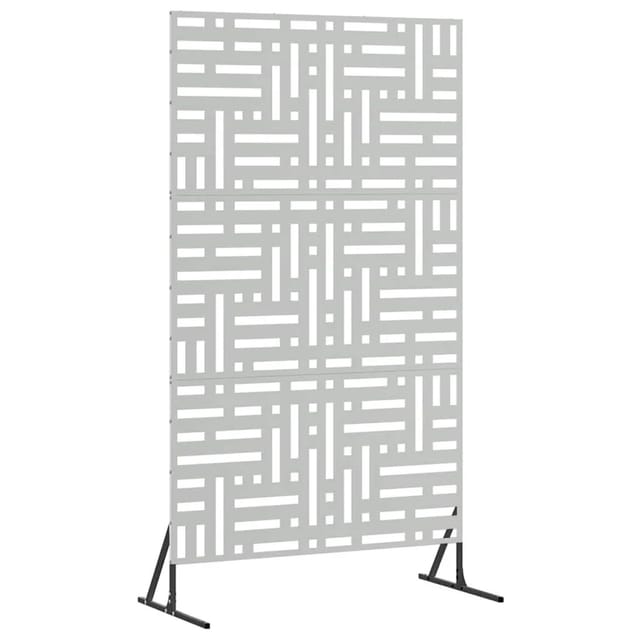 vidaXL Sichtschutz Grau 100 x 50 x 180 cm Stahl 868554