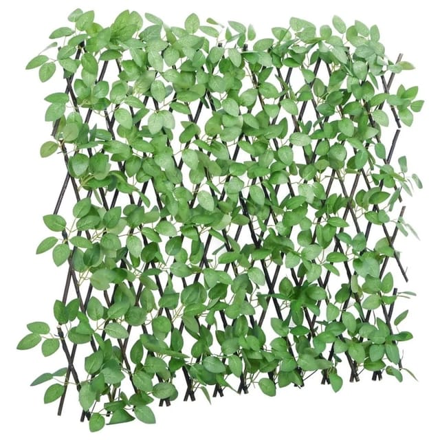 vidaXL Rankgitter mit Künstlichem Efeu Erweiterbar Grün 180x65 cm 366586