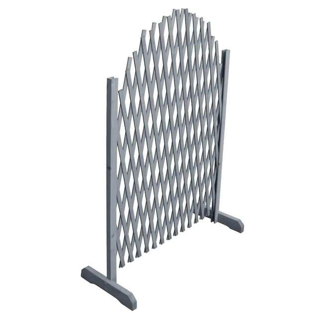 vidaXL Rankgitter Massivholz Tanne 1,8x1 m Grau 310036