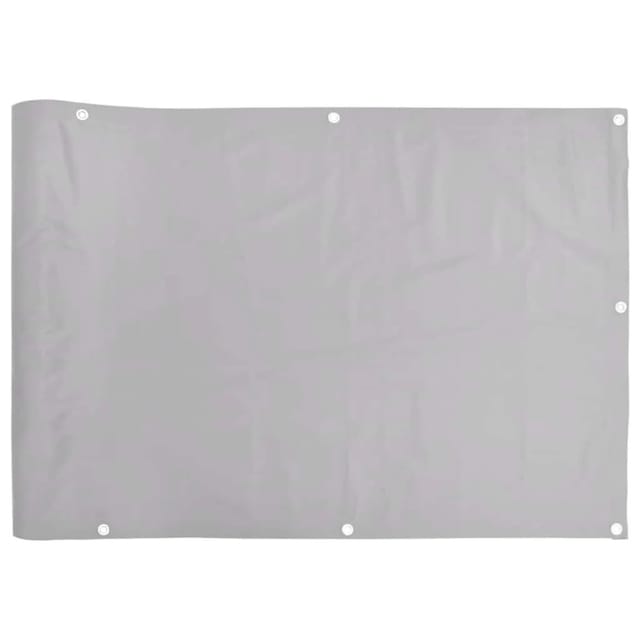 vidaXL Balkon-Sichtschutz Grau 400x120 cm PVC 4005493