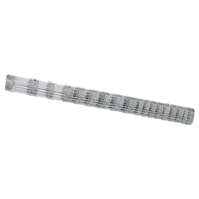 vidaXL Feldzaun Silber 50 x 1,5 m Verzinkter Stahl 42005850