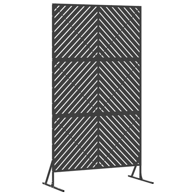 vidaXL Sichtschutz Schwarz 100 x 50 x 180 cm Stahl 868542