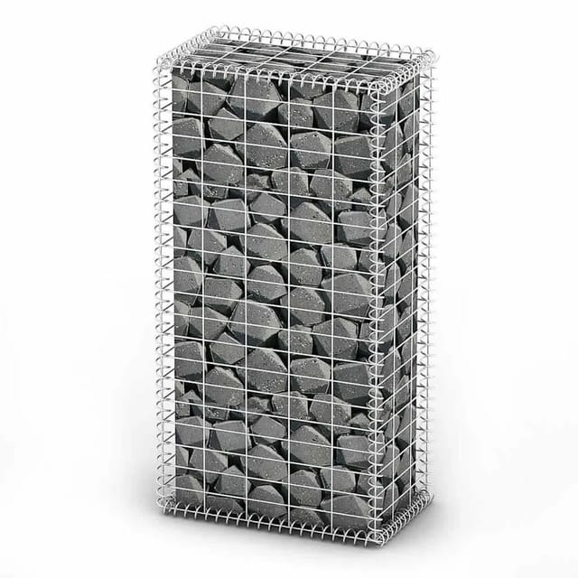vidaXL Steinkorb Gabione mit Deckeln Verzinkter Draht 100x50x30 cm 141039