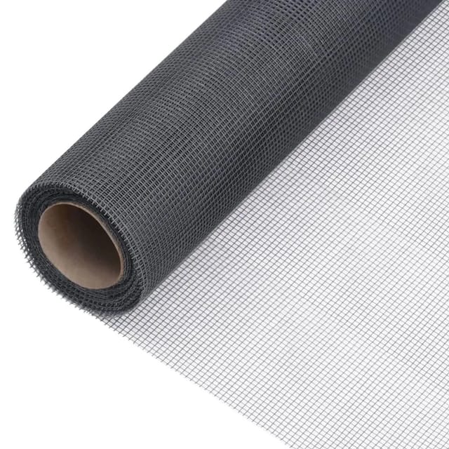 vidaXL Fliegengitter Fiberglas 100x2000 cm Grau 150873